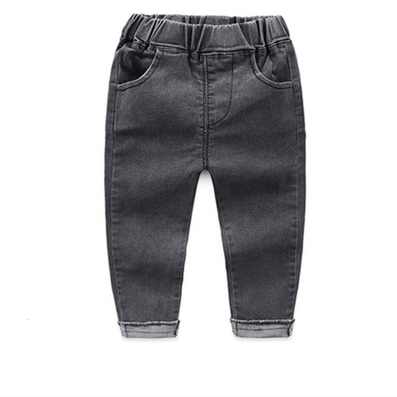 Jeans Spring Toddler Boys Jeans Pants Elastic Waist Long Denim Trousers Casual Children's Jeans For 2-8Yrs Kids Boys Clothes 230322