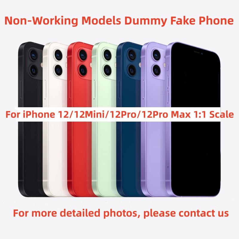 

Non-Working Models Dummy Fake Phone for iPhone 12 Pro Max 12Pro 12 Mini Phone Simulation Model Machine Showcase Props Toy