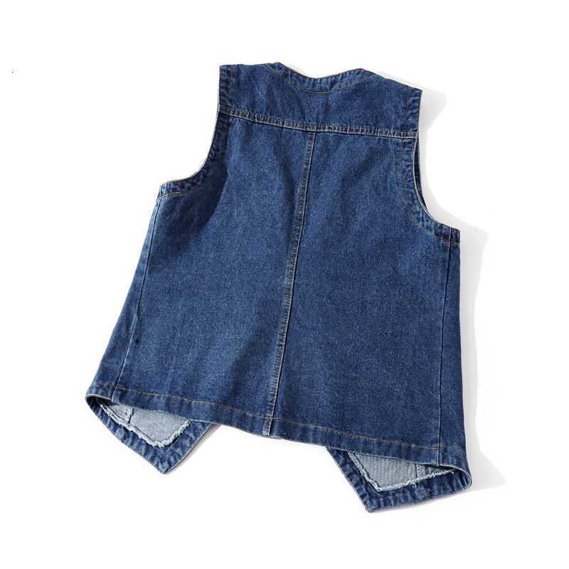 Women's Vests Fashion V-Neck Denim Vests Women Spring Summer Short Sleeveless Jacket Casual Chaleco Single-Breasted Oversize Jean Waistcoat 23032