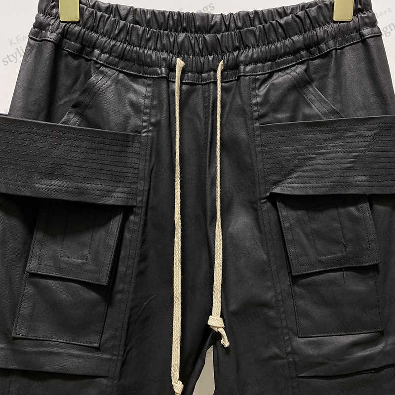 Men's Pants SUBHUMAN Classic and versatile double-ring wax-coated denim locomotive work for men T230322