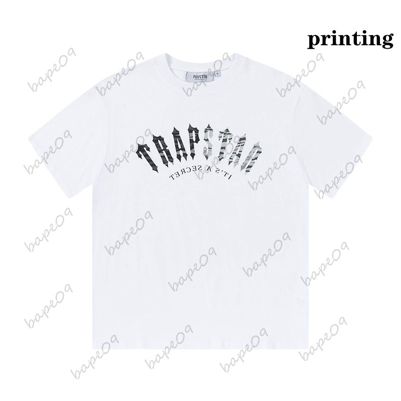 

Men Summer Trapstar T-shirt Rainbow Towel Embroidery Decoding Men t Shirt Men Black White Round Neck Tshirtsgxqt 22MZ7AMZ7A, A 6