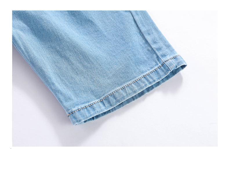 Jeans Baby denim Shorts Summer Children's Shorts Casual Thin Style Elastic Mid rise Solid Youth Apparel 230406