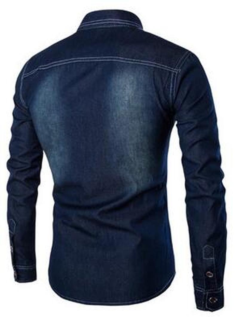 Men's Casual Shirts ZOGAA Men Long Sleeve Denim Shirt Mens Casual Dress Male Jean Shirts High Quality Street Wearing Mens Shirts 230322