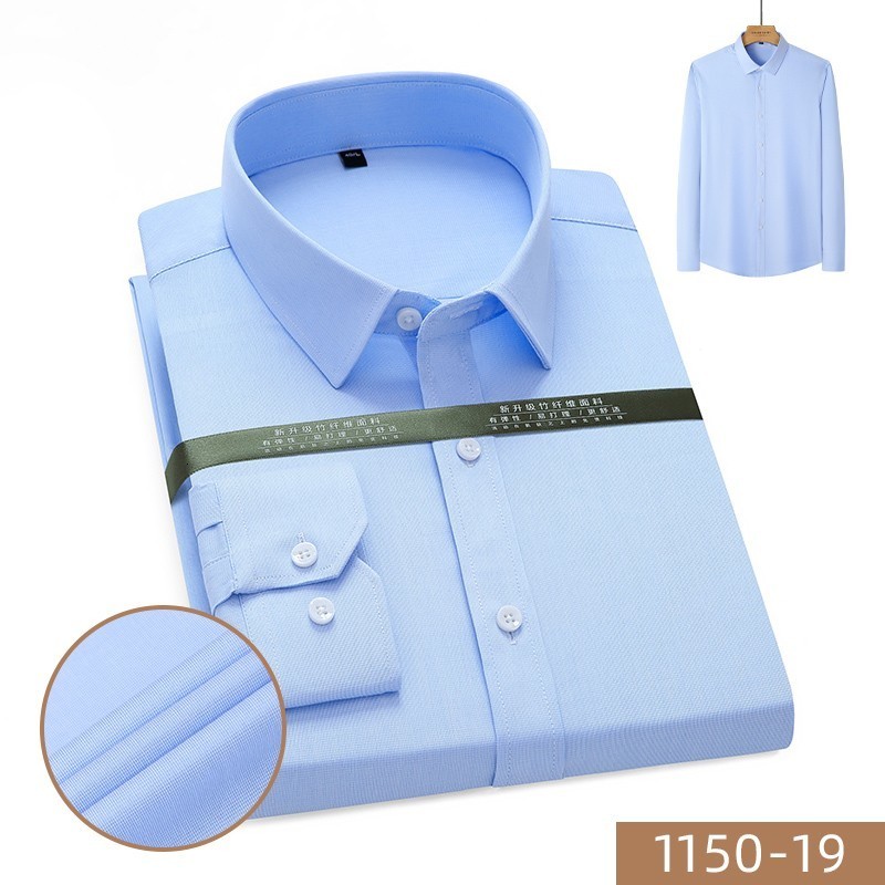 Men's Casual Shirts Bamboo Fiber iron free Casual Business Professional Muti Colors Easy Care Comfortable Shirts 230322