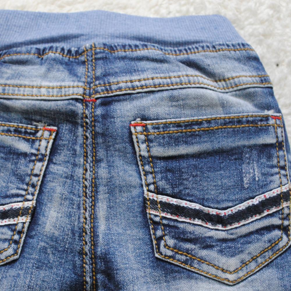Jeans 4103 baby boys jeans baby girls jeans kids pants soft denim trousers spring autumn blue child fashion 230322
