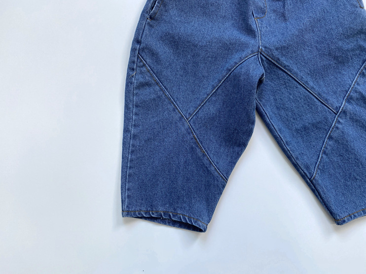 Jeans Autumn Korean Style Toddlers Kids Denim Pants Baby Boys Chic Jeans Casual Children Pure Color Trousers 230322