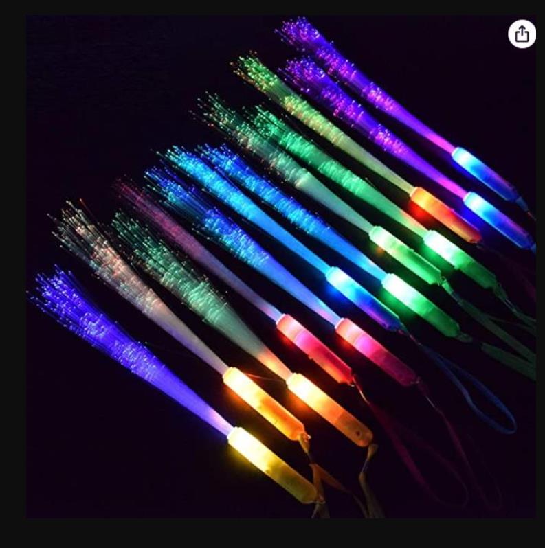 100pcs Rave Toy LED Light Up Fiber Optic Wands Glow Sticks Flashing Concerts Rave Party Birthday Favors Goodie Fillers Battery Include 
100pcs Rave Toy LED Light Up Fiber Optic Wands Glow Sticks Flashing Concerts Rave Party Birthday Favors Goodie Fillers Battery Include