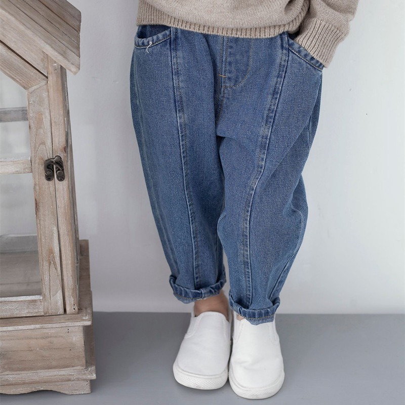 Jeans DFXD Spring Kids Jeans Boys Fashion Clothes Cotton Long Children Denim Pants For 1-5Years Toddler Clothing High Quality 230322