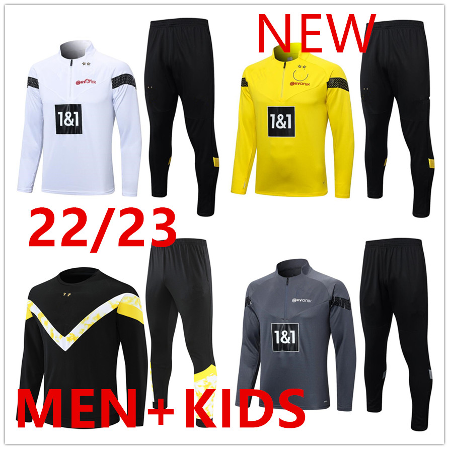22/23 NEW Half zip Tracksuits Kids and Man jacket Borussia Soccer Sets half zip Dortmund Training Suit Football set Survetement
22/23 NEW Half zip Tracksuits Kids and Man jacket Borussia Soccer Sets half zip Dortmund Training Suit Football set Survetement