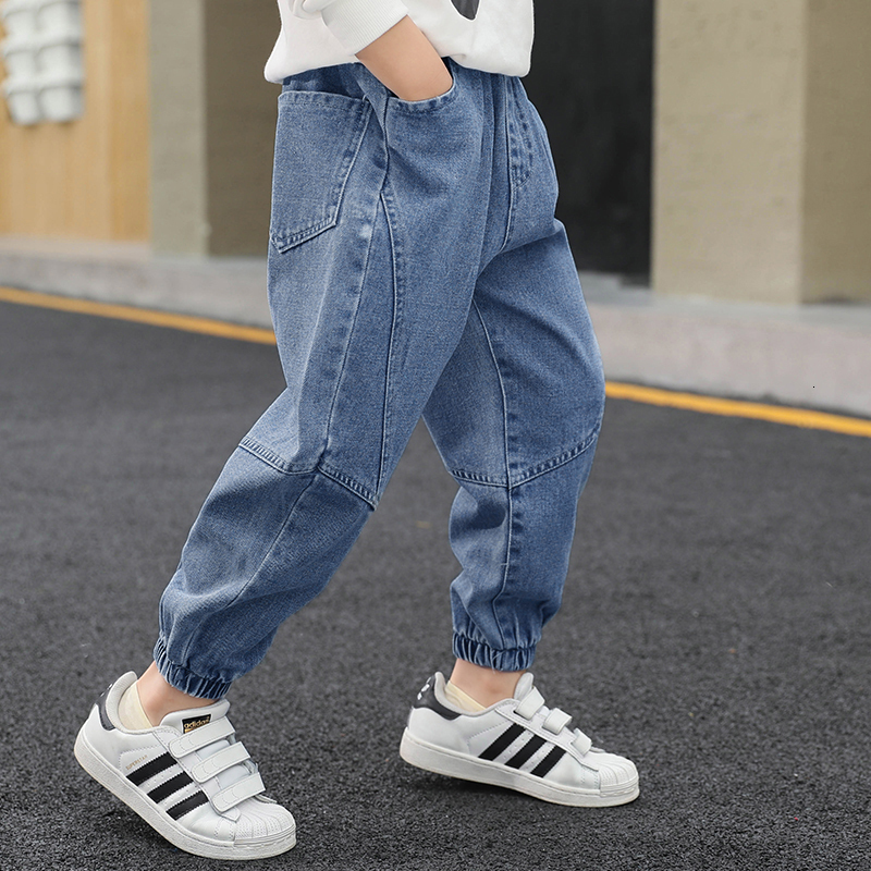 Jeans Children's clothing casual jeans Boys' jeans Denim cotton Autumn winter elastic waist jeans Children's casual pants 4 6 8 10 12 y