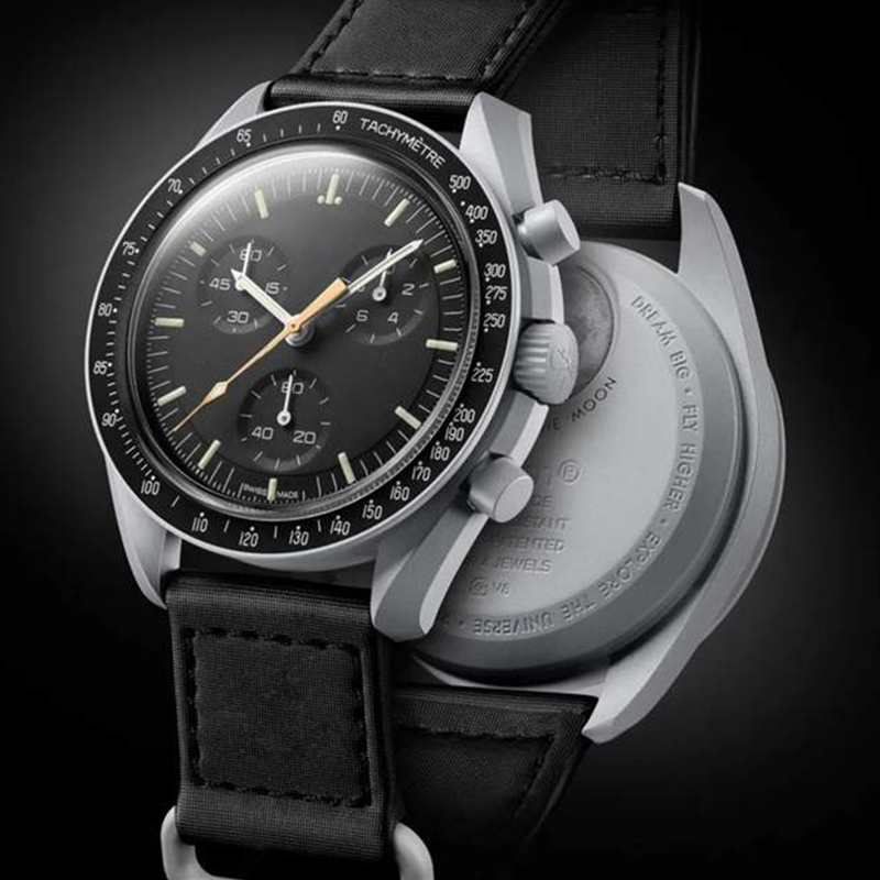 moonswatch Bioceramic Planet Moon Men's Watches Full Function Quarz Chronograph designer Watch Mission To Mercury 42mm Limited Edition Wristwatches With Box