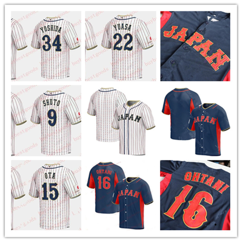 Custom 2023 Team Japan Baseball Jersey Sosuke Genda Shugo Maki Shohei Ohtani Munetaka Murakami Takuya Kai Shosei Togo Roki Sasaki Ryoji Kuribayashi Jerseys, Color
Custom 2023 Team Japan Baseball Jersey Sosuke Genda Shugo Maki Shohei Ohtani Munetaka Murakami Takuya Kai Shosei Togo Roki Sasaki Ryoji Kuribayashi Jerseys, Color