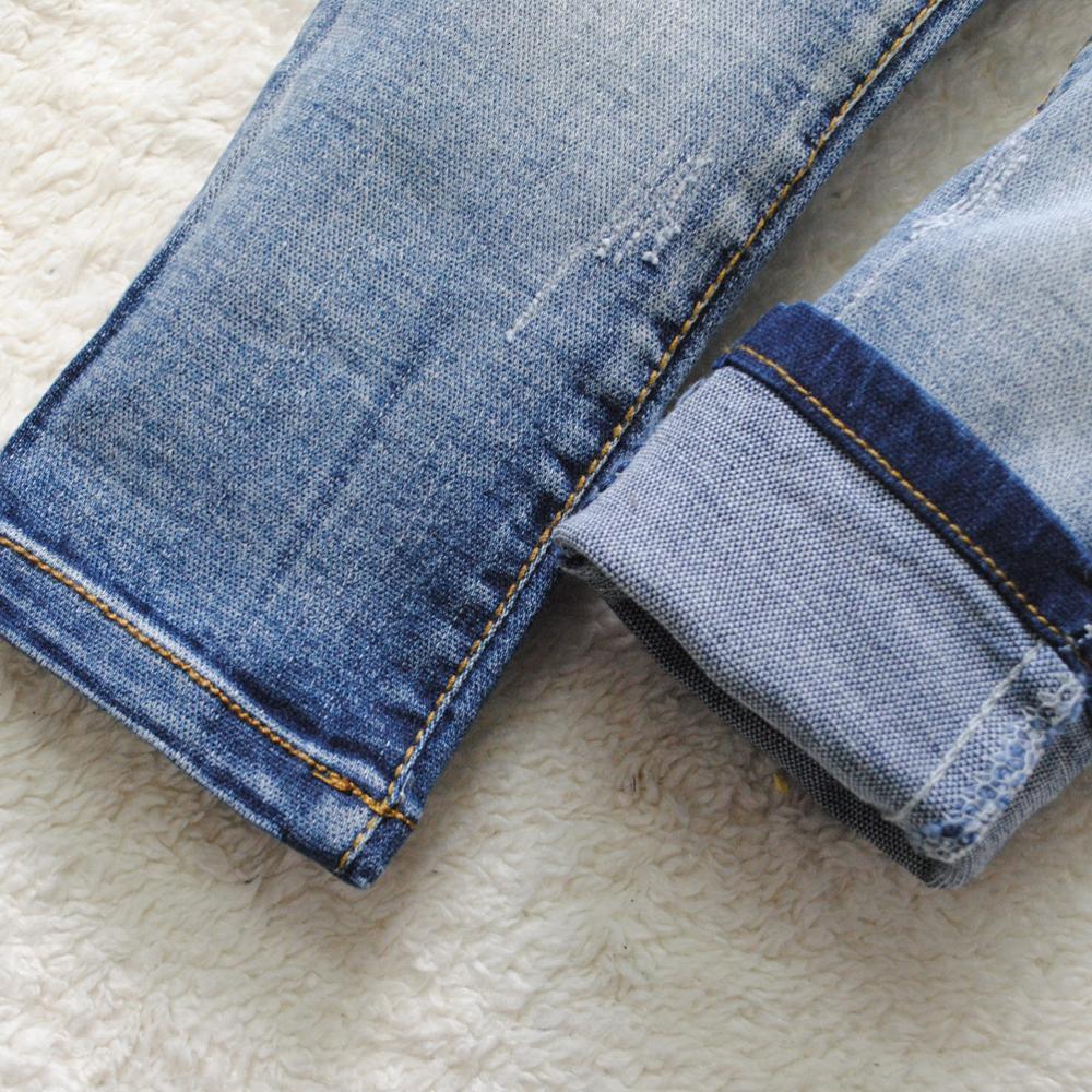Jeans 4103 baby boys jeans baby girls jeans kids pants soft denim trousers spring autumn blue child fashion 230322