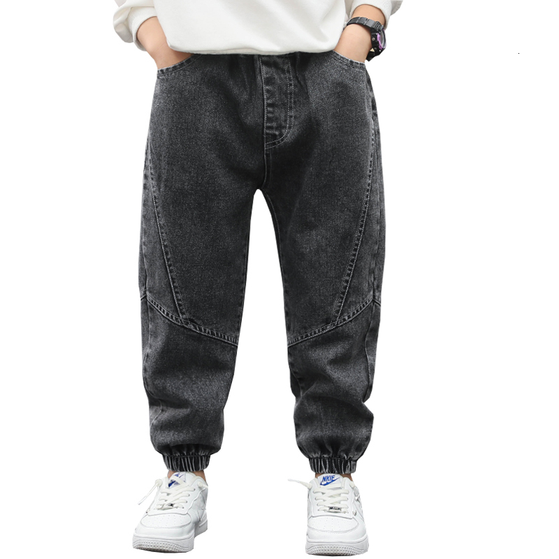 Jeans Children's clothing casual jeans Boys' jeans Denim cotton Autumn winter elastic waist jeans Children's casual pants 4 6 8 10 12 y