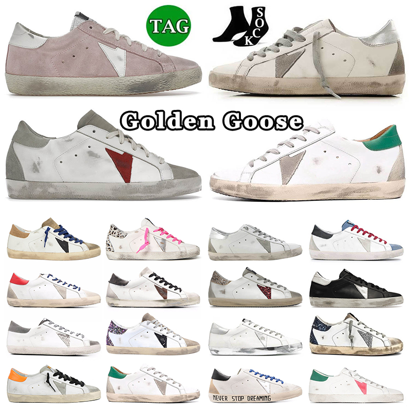 Golden Goose Sneakers Luxurys Designer Shoes Golden Goose. Women Men Plate-forme black white pink green star sneakers fashion trainers big size 35-46