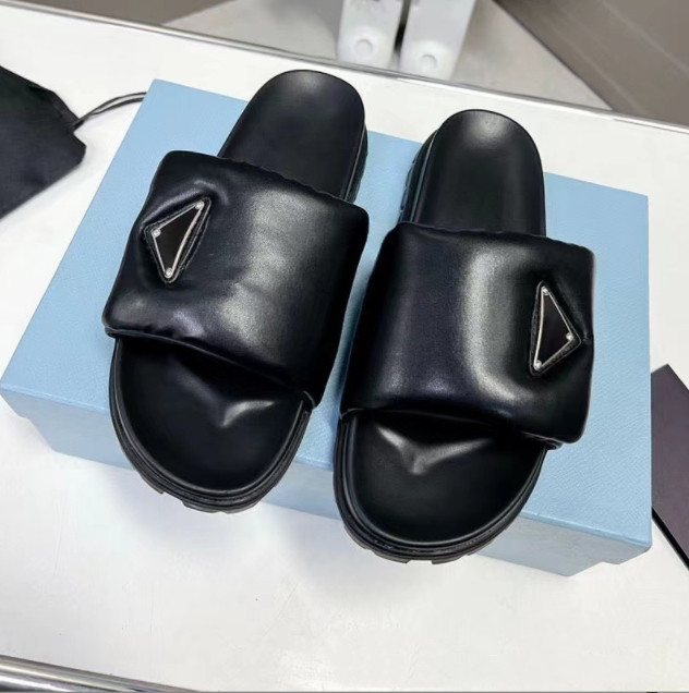 Padded Pillow Soft Platform Slippers Women triangle logo Slides leater HOOK & LOOP Sports Sandal designer pillow sandal metal buckle beach Slider Flip Flops, Black
Padded Pillow Soft Platform Slippers Women triangle logo Slides leater HOOK & LOOP Sports Sandal designer pillow sandal metal buckle beach Slider Flip Flops, Black