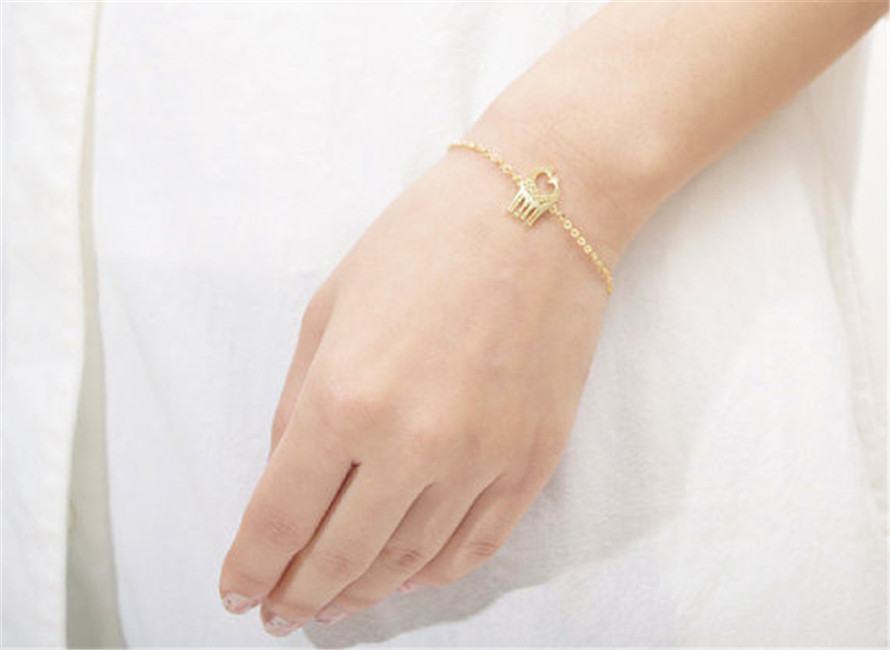 30PCS Gold Silver Cute Heart Loving Giraffes Bracelets Simple lovely Twin Giraffe Deer Bracelet Animal Jewelry for couples