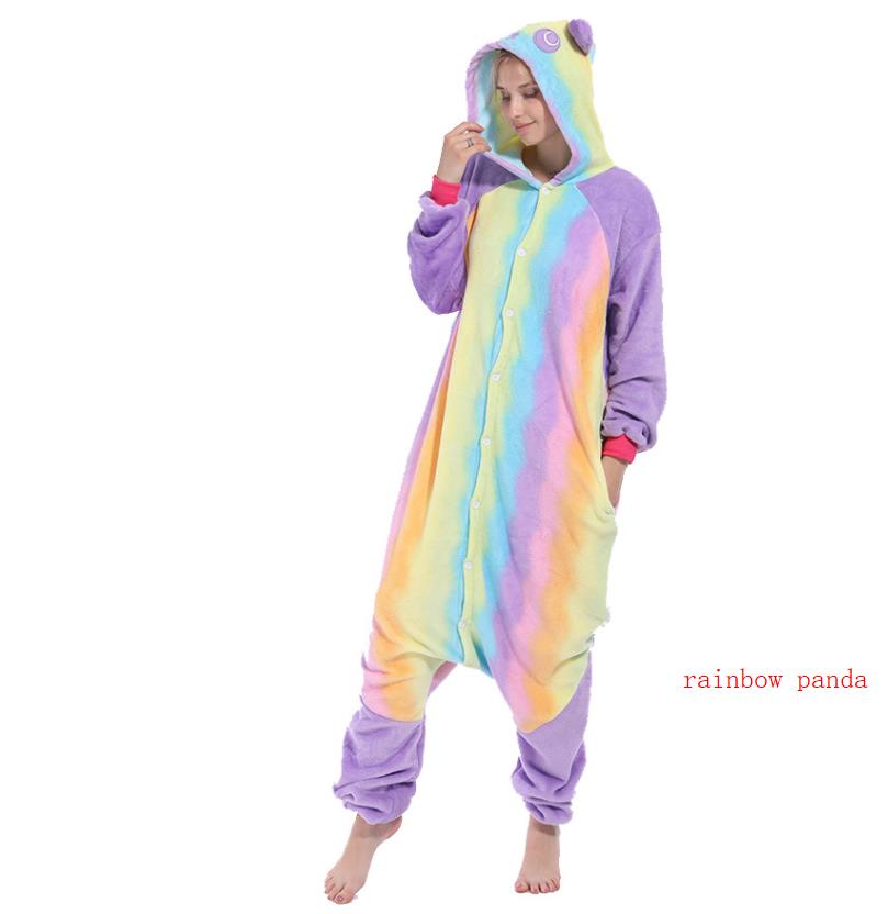 Onesie Pajamas Animal Theme Costume Jumpsuits Women Men Cartoon Cosplay Onepiece Sleepwear Unisex Homewear Carnival Night Anime One-Piece Plush S M L 