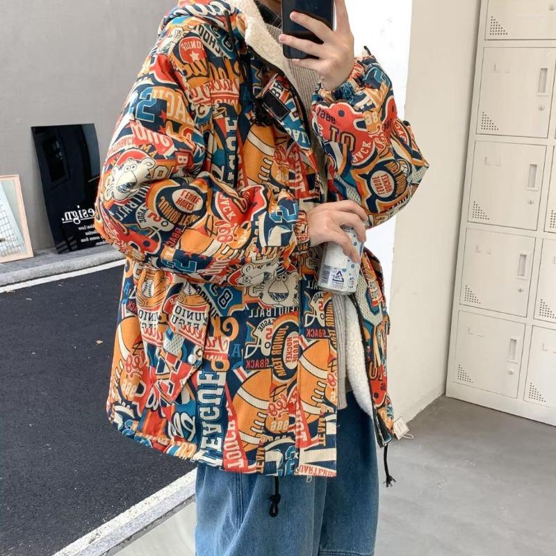 Men's Jackets Winter Graffiti Print Men's Jacket European And American Street Trend Hip Hop Loose Casual Handsome Stand Collar, Picture color 02
Men's Jackets Winter Graffiti Print Men's Jacket European And American Street Trend Hip Hop Loose Casual Handsome Stand Collar, Picture color 02