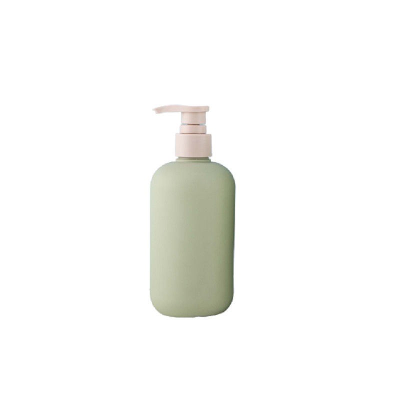 Empty Green HDPE Plastic Lotion Pump Bottle 200ml 250ml 300ml 400ml 500ml Eco Friendly Cosmetic Packaging Shampoo Shower Gel Round Shoulder Refillable