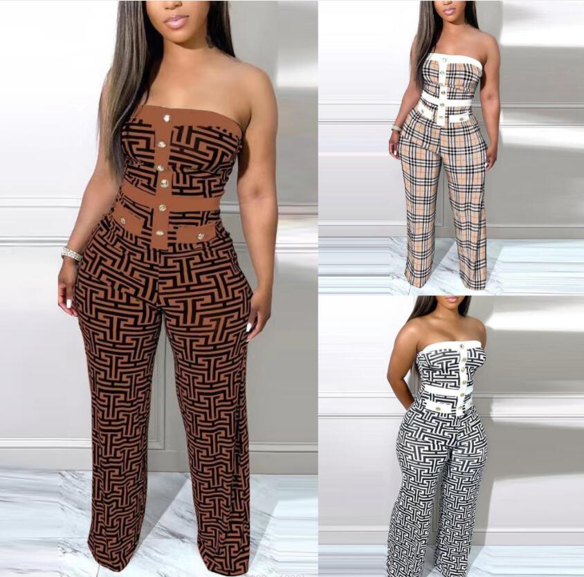 Women's Two Piece Pants 2023 New Sexy Print Color Block Sleeveless One Piece Wide Leg Pants
Women's Two Piece Pants 2023 New Sexy Print Color Block Sleeveless One Piece Wide Leg Pants