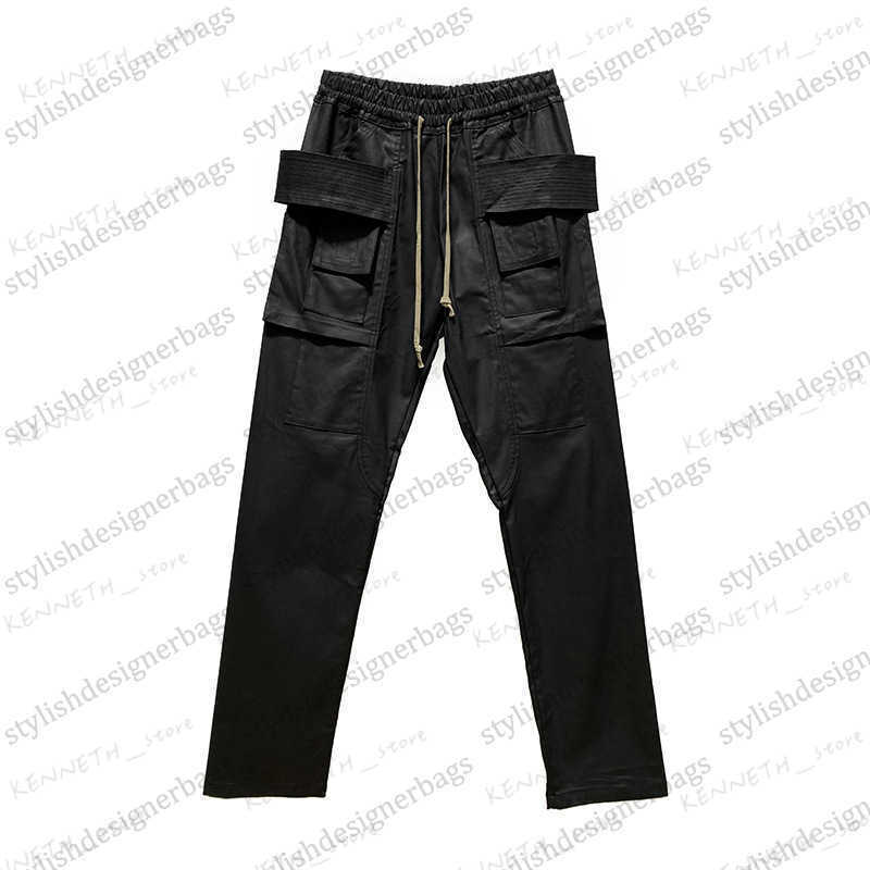 Men's Pants SUBHUMAN Classic and versatile double-ring wax-coated denim locomotive work for men T230322