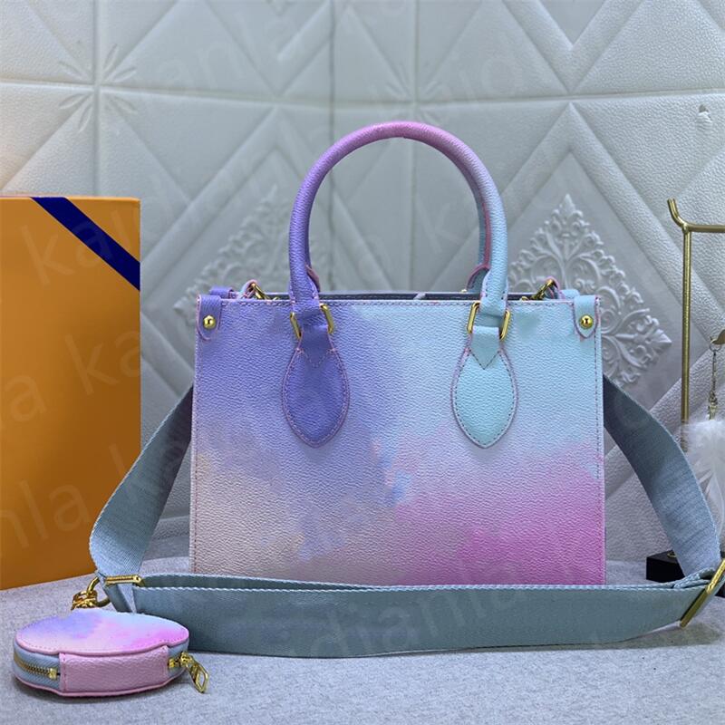 Women's Shopping Bag Handbag High Quality Leather Bag Handbag Fashion Shoulder Bag Multi Color Letter Pattern 2 Piece Set
