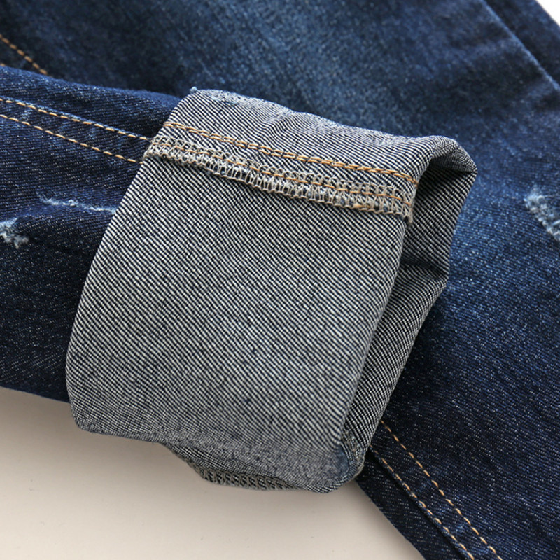 Jeans spring/autumn children's jeans casual elastic waist pure cotton denim children's pants 2-8 years 230406