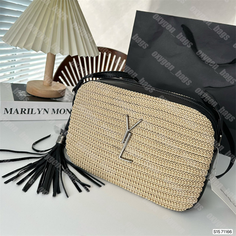 Designer Raffia Bag Summer Straw Camera Bags Women Crochet Crossbody Bag Designers Handbags Y Purse Woman Tassels Sac Handbag, Y1
Designer Raffia Bag Summer Straw Camera Bags Women Crochet Crossbody Bag Designers Handbags Y Purse Woman Tassels Sac Handbag, Y1