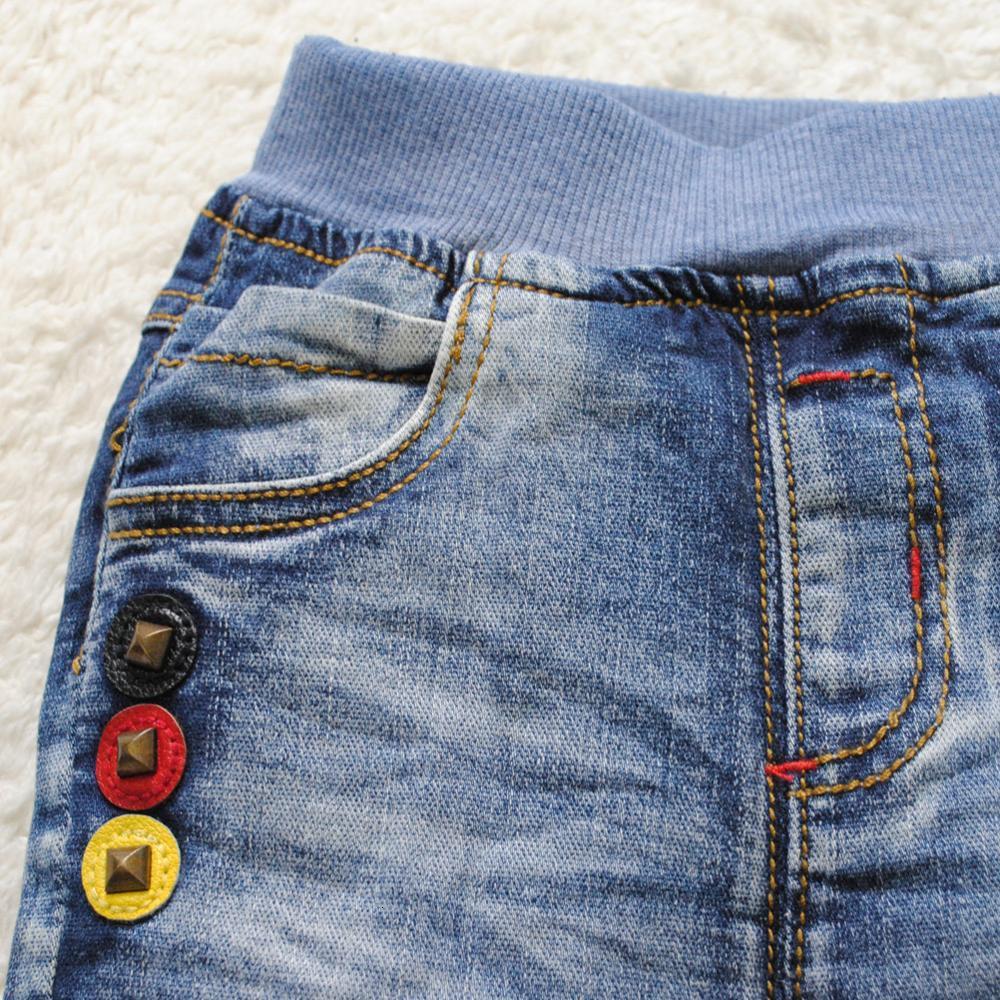 Jeans 4103 baby boys jeans baby girls jeans kids pants soft denim trousers spring autumn blue child fashion 230322