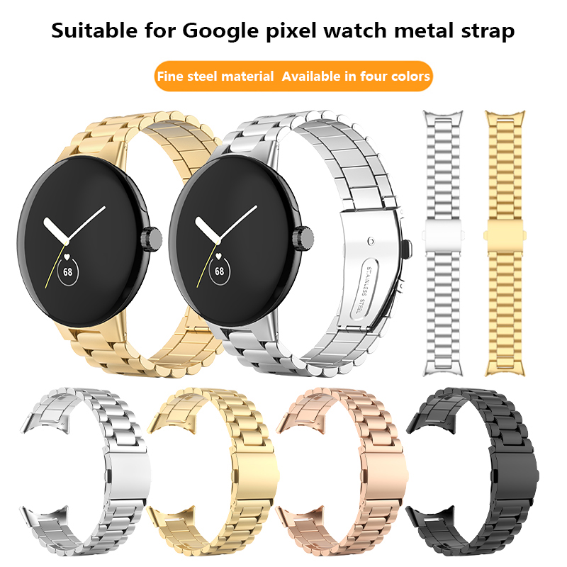 No Gaps Classic Buckle Metal Bracelet Replacement Watchband Stainless Steel Strap for Google Pixel Watch Band for Pixel Watch
No Gaps Classic Buckle Metal Bracelet Replacement Watchband Stainless Steel Strap for Google Pixel Watch Band for Pixel Watch