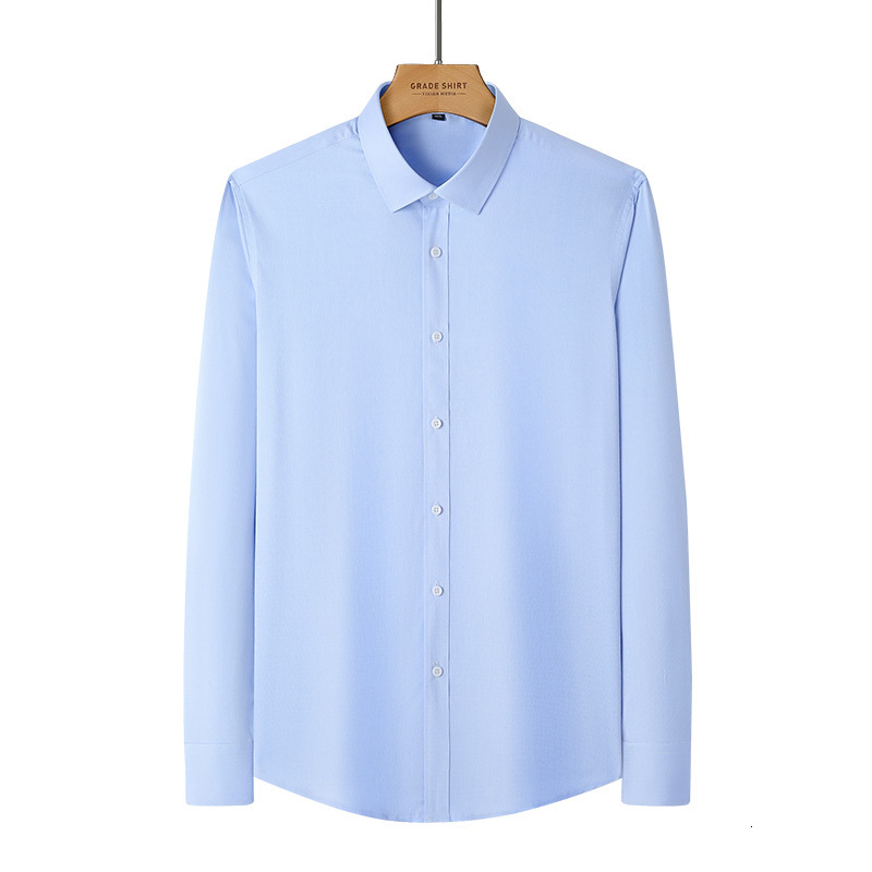 Men's Casual Shirts Bamboo Fiber iron free Casual Business Professional Muti Colors Easy Care Comfortable Shirts 230322