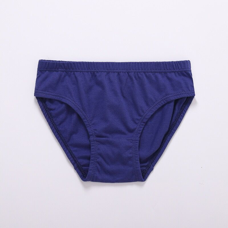 Panties 12pcsLot Random Colors Boys Solid Kids Briefs Children Underwear Shorts Suit 110Years 230322