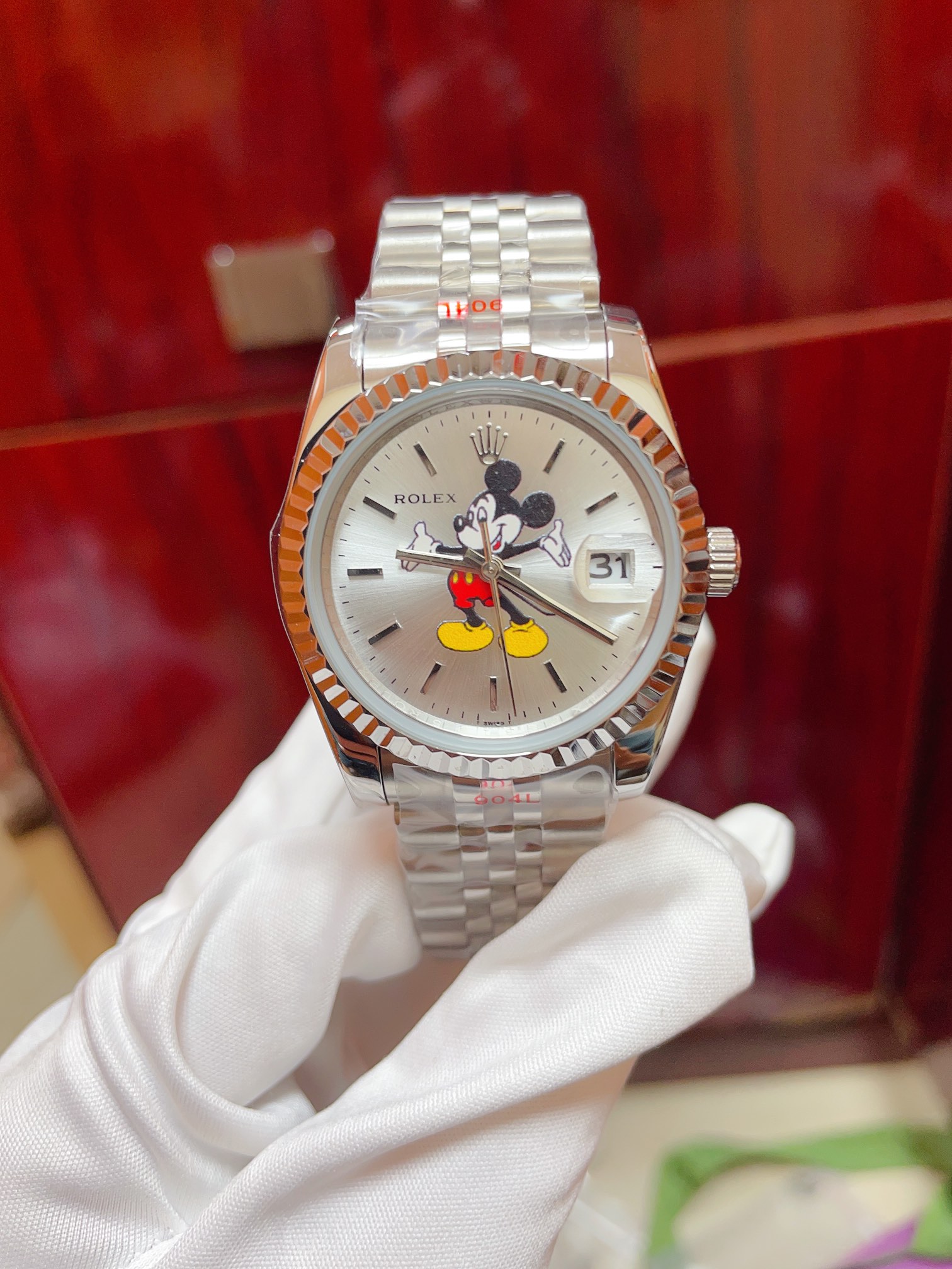 Rolex Watch Mickey Mouse Disney Co branded Limited Edition 36MM/31MM/41MM Men's Watch Women's Watch Sapphire Designer Stainless Steel Gift Box
Rolex Watch Mickey Mouse Disney Co branded Limited Edition 36MM/31MM/41MM Men's Watch Women's Watch Sapphire Designer Stainless Steel Gift Box