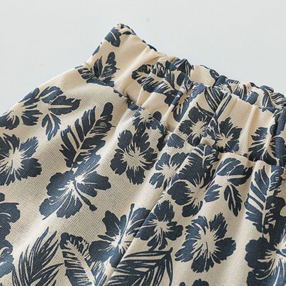 Clothing Sets Menoea Casual Baby Girl Clothes Summer Girls Set Sleeveless Floral ShirtPant Retro Suit Boutique Kids 230322