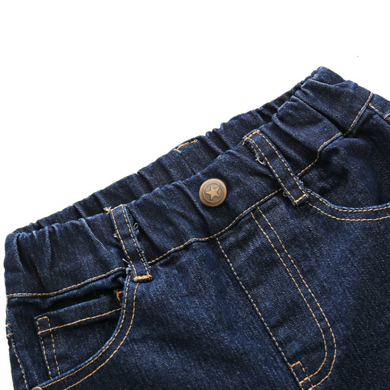 Jeans spring/autumn children's jeans casual elastic waist pure cotton denim children's pants 2-8 years 230406