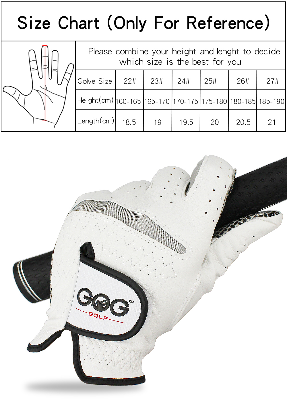 Sports Gloves Pack 6 Pcs Golf Gloves Men Left Hand With Anti-slip Granules Cool Comfortable Genuine Leathe Improved Grip System Golf Glove 230322