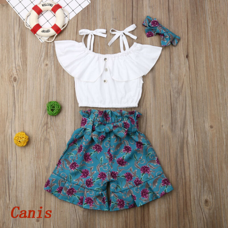 Clothing Sets Pudcoco Toddler Baby Girl Floral Outfits Clothes Tshirt TopsShorts Pants 3PCS Set 230322