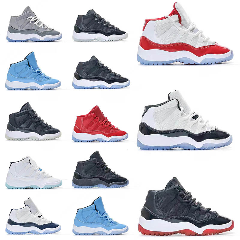 Wholesale 11s Kids Shoes Designer Cherry 11 Basketball Sneakers boys cool grey girls Cool Grey th Anniversary Blue Concord Casual Fashion Sneaker