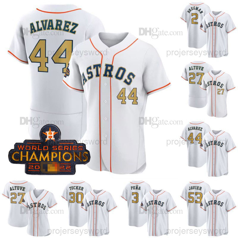 Houston 2023 Astros Gold Collection Jersey Yordan Alvarez Jeremy Pena Alex Bregman Jose Altuve Jose Abreu Kyle Tucker Rylan Bannon J.J. Matijevic Martin Maldonado, Mens flex base grey
Houston 2023 Astros Gold Collection Jersey Yordan Alvarez Jeremy Pena Alex Bregman Jose Altuve Jose Abreu Kyle Tucker Rylan Bannon J.J. Matijevic Martin Maldonado, Mens flex base grey