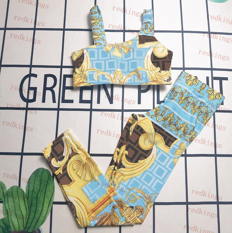 Women Designer Tankinis Swimwears Print Designer Swimsuit Two Piece Tight Siwm Suit Summer Vacation Swimming Bathing Suit