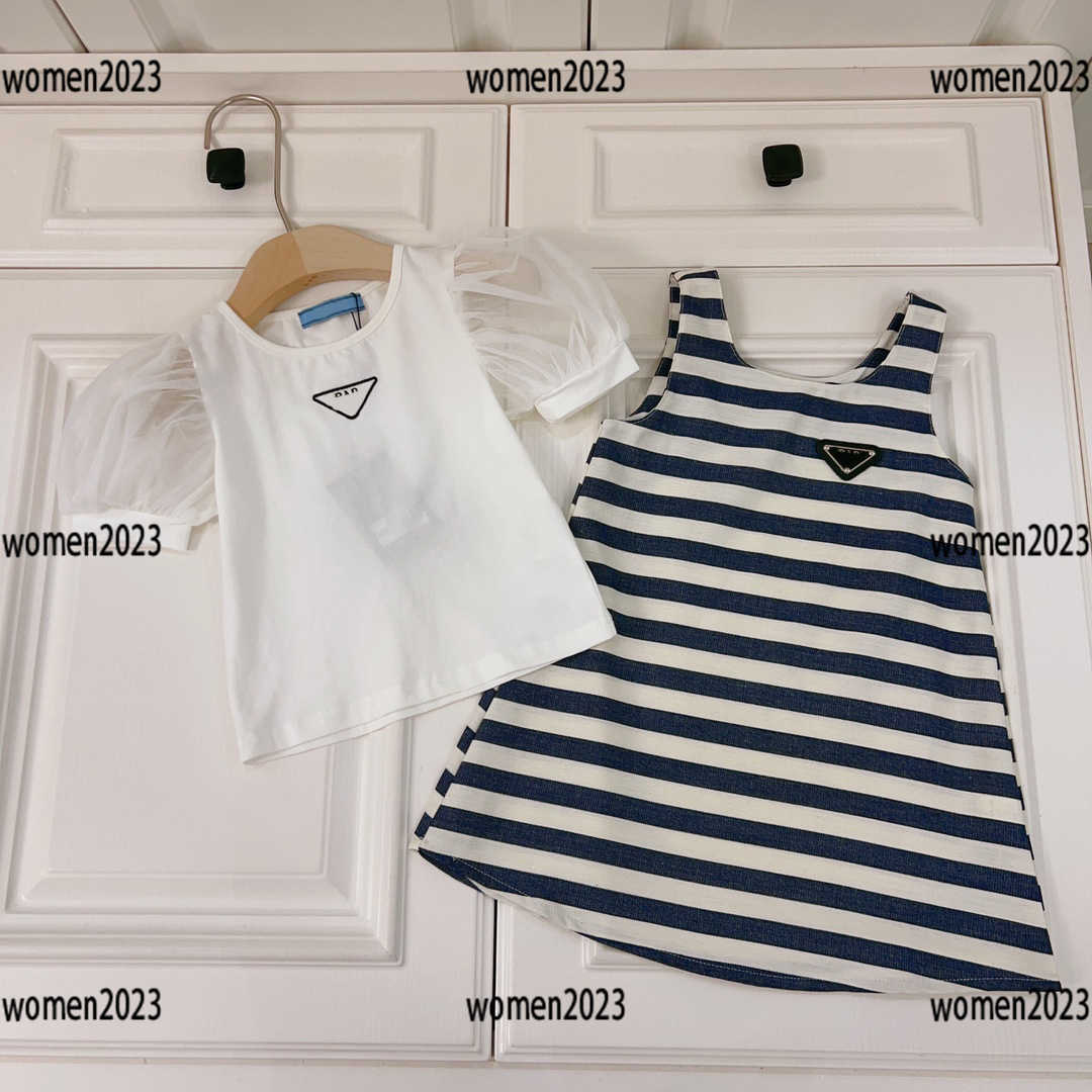 baby clothes Mesh bubble sleeve kids designer t shirt child suit 2-piece set T-shirt and stripe Dress Free shipping Size -150 CM Mar14, Multi
baby clothes Mesh bubble sleeve kids designer t shirt child suit 2-piece set T-shirt and stripe Dress Free shipping Size -150 CM Mar14, Multi