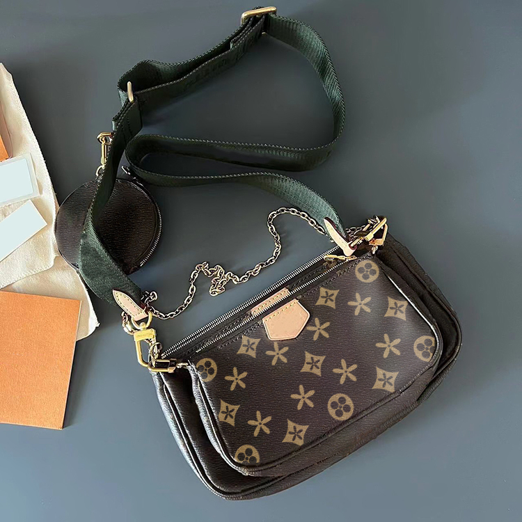 M44813 2023 classic multi pochette Womens purse louiseity shoulder bag luxury tote handbag brown flower designer clutch cross body Leather chain bags viutonity, Green
M44813 2023 classic multi pochette Womens purse louiseity shoulder bag luxury tote handbag brown flower designer clutch cross body Leather chain bags viutonity, Green