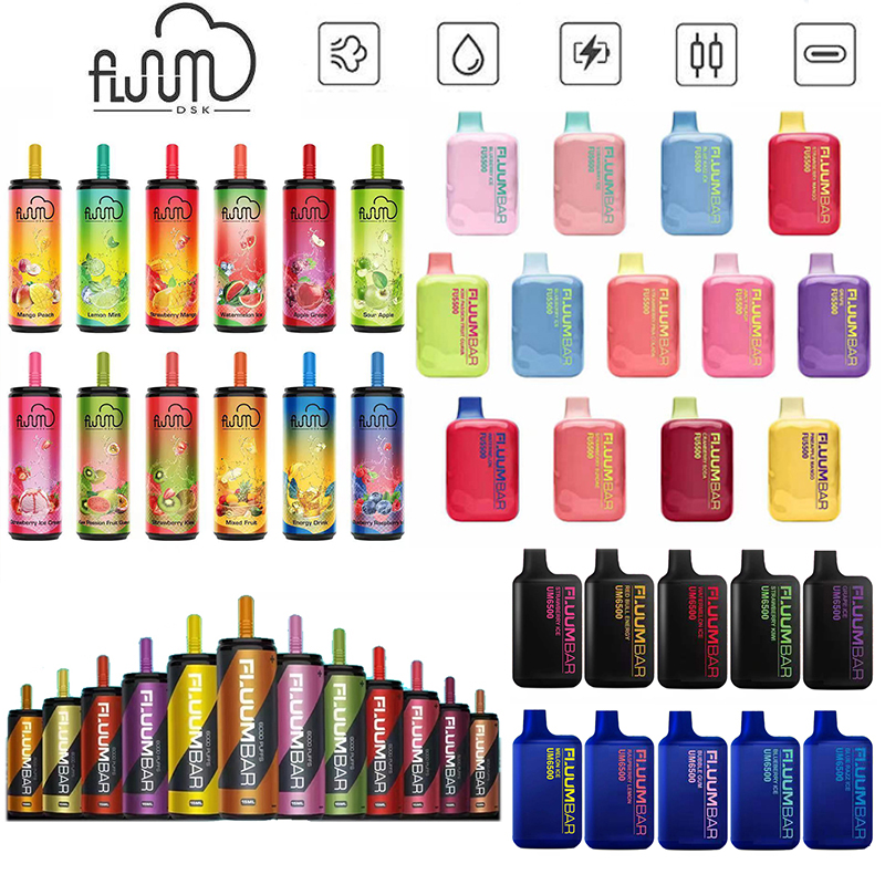 Authentic Fluum Bar 6000 Disposable E cigarettes 6000 Puffs 5500 Vape Pen 15ml Pre-filled Mesh Coil Pods Cartridge 650mAh Rechargeable Vaporizer box
Authentic Fluum Bar 6000 Disposable E cigarettes 6000 Puffs 5500 Vape Pen 15ml Pre-filled Mesh Coil Pods Cartridge 650mAh Rechargeable Vaporizer box