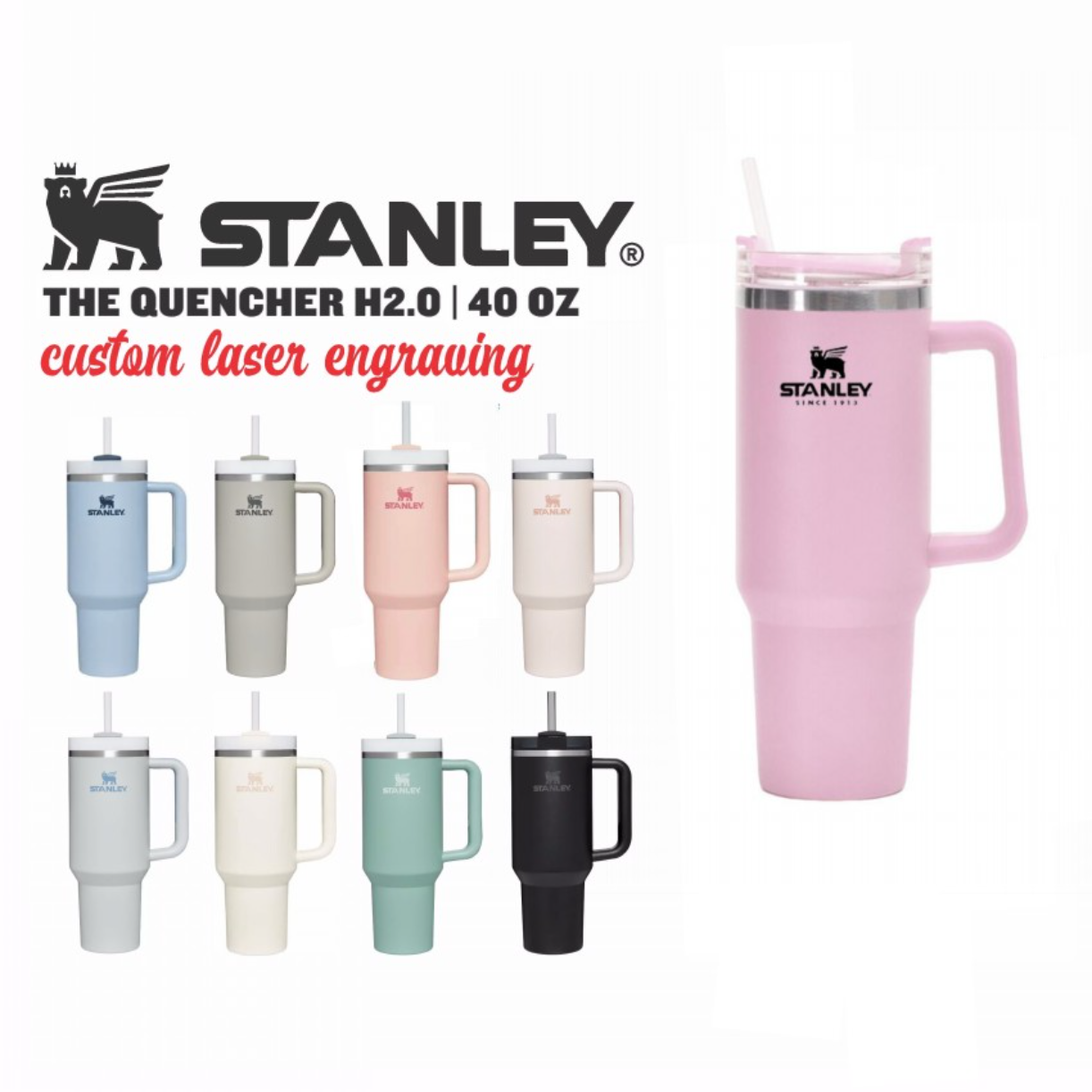 Mugs With Stanlye 40oz Mug Tumbler With Handle Insulated Tumblers Lids Straw Stainless Steel Coffee Termos Cup J0322, Light grey
Mugs With Stanlye 40oz Mug Tumbler With Handle Insulated Tumblers Lids Straw Stainless Steel Coffee Termos Cup J0322, Light grey