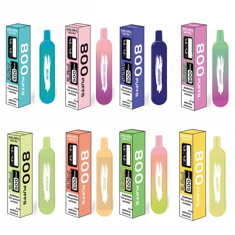 E cigarettes DOLODA Mini Bar Vape Pen 800 Puffs Disposable Vape starter Kit Pre-filled 2.5ml Pod Smoking oil Cartridges 500mAh Battery pk 2800
E cigarettes DOLODA Mini Bar Vape Pen 800 Puffs Disposable Vape starter Kit Pre-filled 2.5ml Pod Smoking oil Cartridges 500mAh Battery pk 2800
