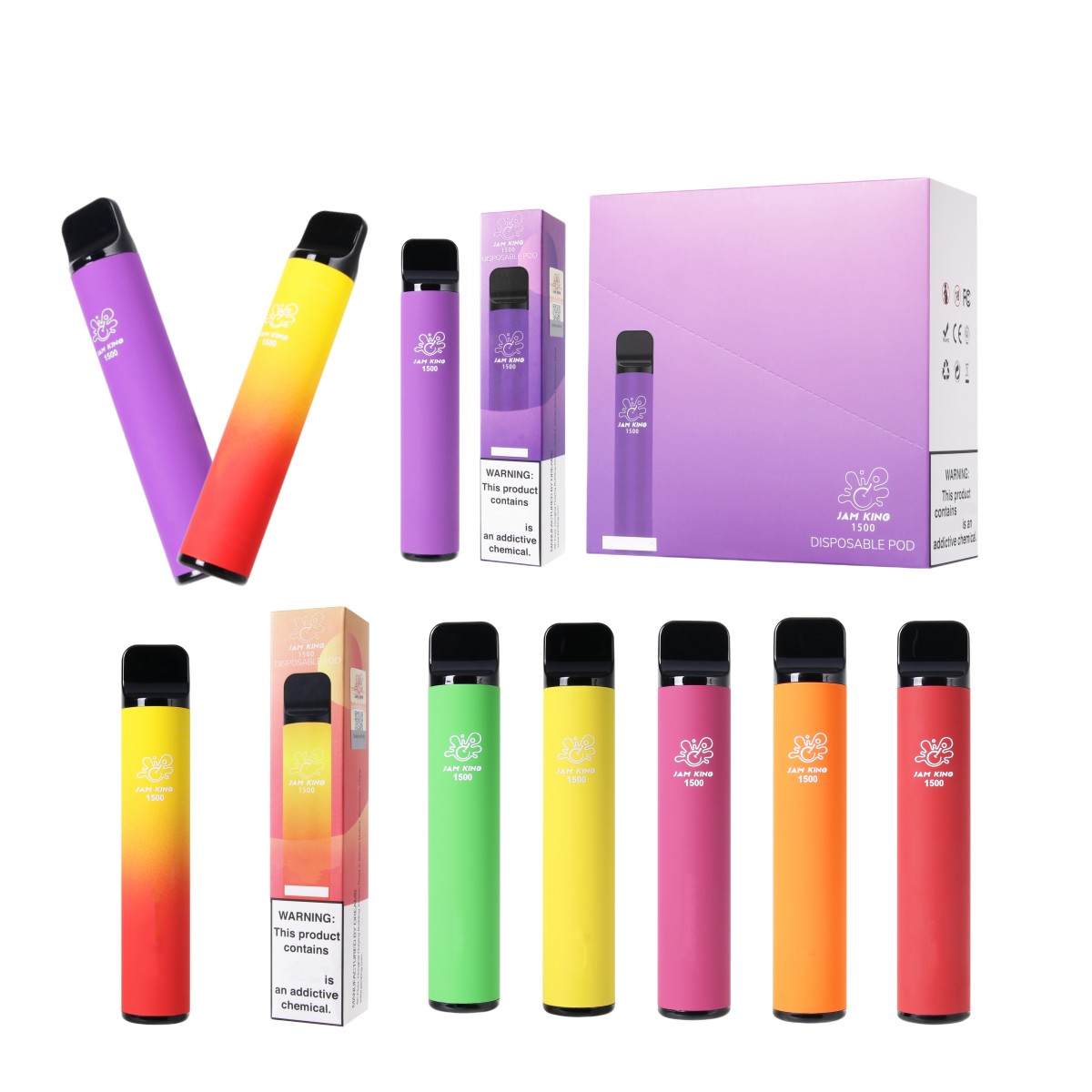 Puff 1500 puff Disposable Vapes E cigarette Jam King Vape Pen 4.8ml prefilled pods 850mAh Battery Wholesale vape pen USA Bulk Starter kit UK
Puff 1500 puff Disposable Vapes E cigarette Jam King Vape Pen 4.8ml prefilled pods 850mAh Battery Wholesale vape pen USA Bulk Starter kit UK