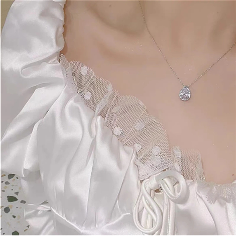 Handmade AAAAA Zircon Finger Ring White Gold Filled Engagement Wedding Band Rings for Women Bridal Birthday Party Jewelry Gift