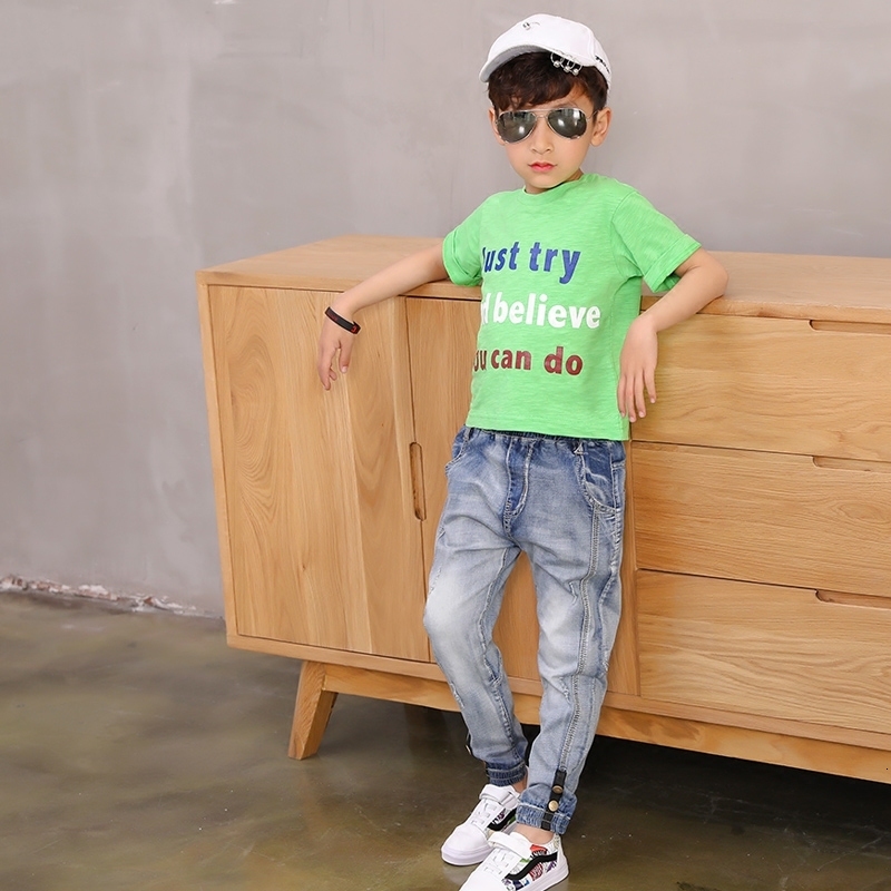 Jeans Boy Jeans Loose Solid Casual For spring Autumn Boys Jeans Children's Fashion Jeans for age 3 4 5 6 7 8 9 10 11 12 13 14 years 230322