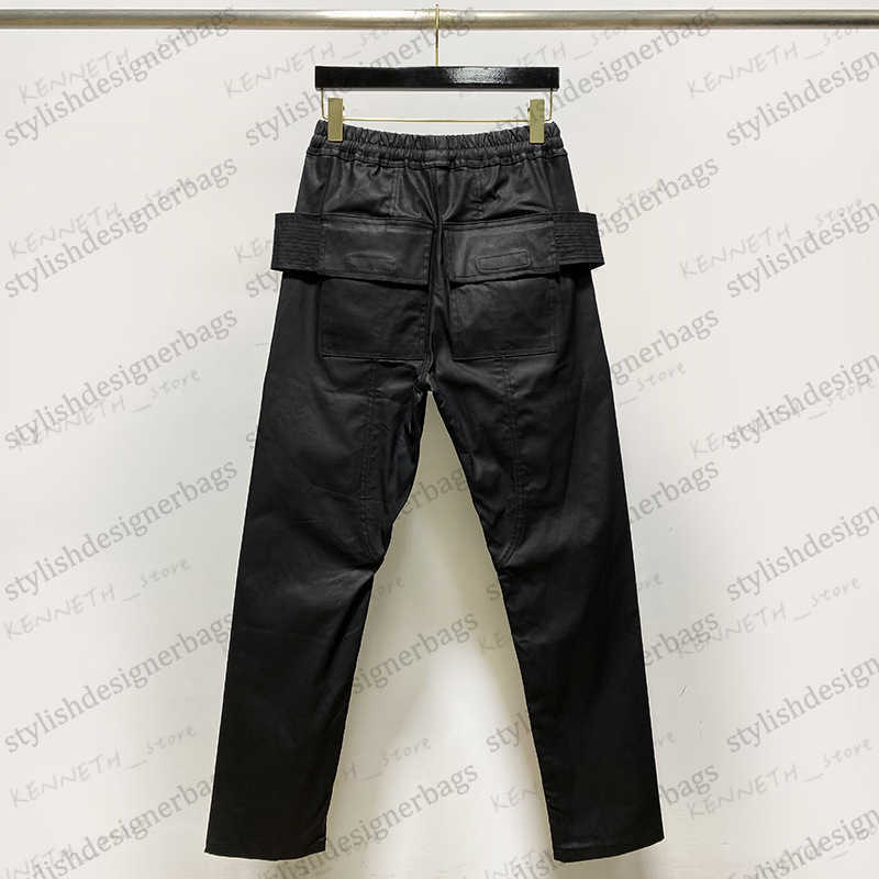 Men's Pants SUBHUMAN Classic and versatile double-ring wax-coated denim locomotive work for men T230322